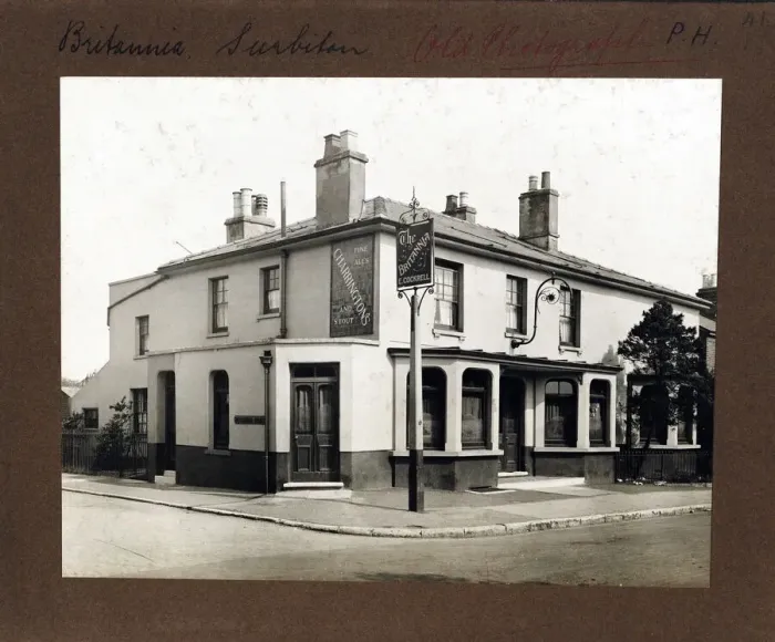 Framed Print : Photograph of Britannia PH, Surbiton, Surrey Framed Print : Photograph of Britannia PH, Surbiton, Surrey