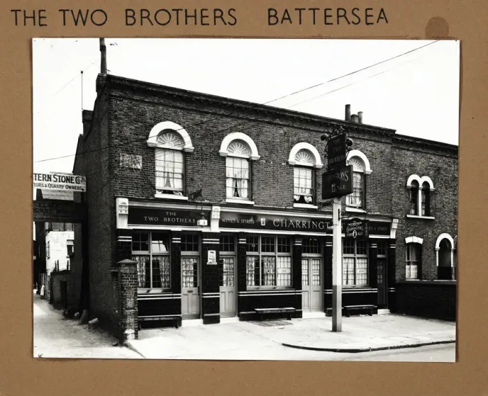 Framed Print : Photograph of Two Brothers PH, Battersea, London Framed Print : Photograph of Two Brothers PH, Battersea, London