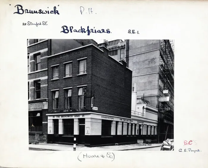 Framed Print : Photograph of Brunswick Arms, Blackfriars, London