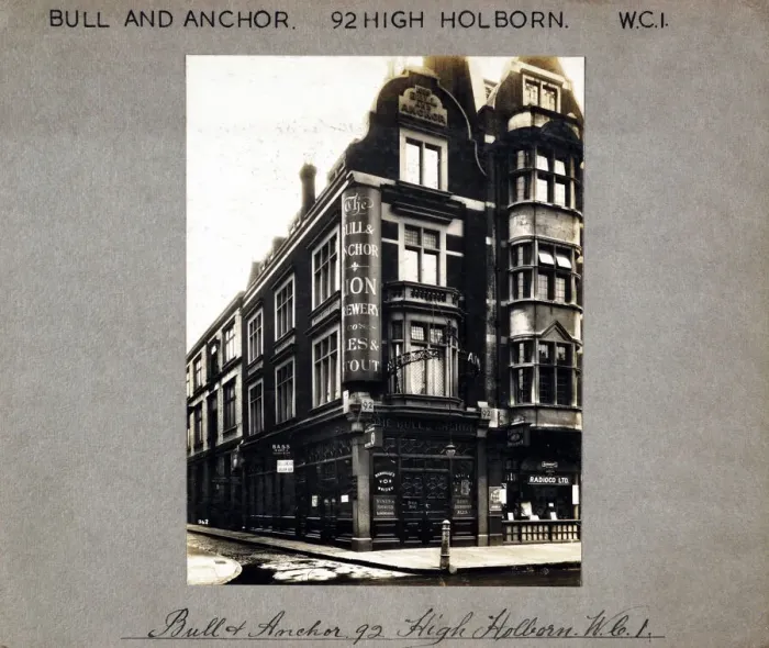 Framed Print : Photograph of Bull & Anchor PH, Holborn, London Framed Print : Photograph of Bull & Anchor PH, Holborn, London
