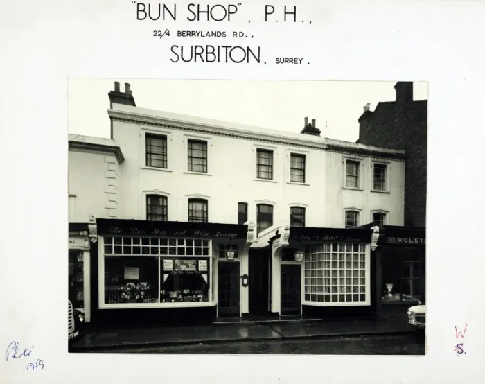 Framed Print : Photograph of Bun Shop PH, Surbiton, Surrey Framed Print : Photograph of Bun Shop PH, Surbiton, Surrey