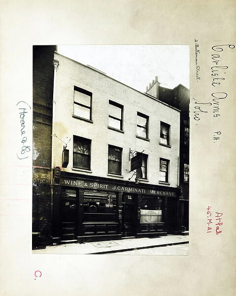 Photograph of Carlisle Arms, Soho, London