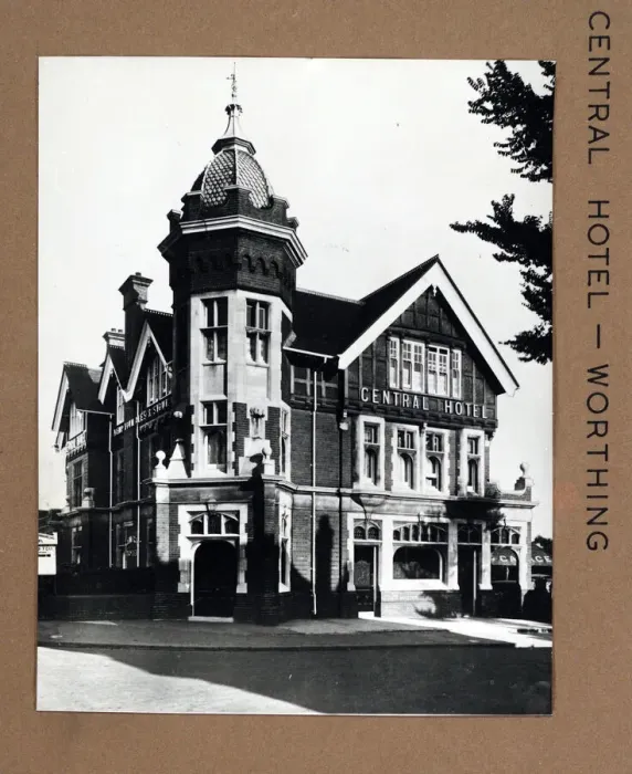 Framed Print : Photograph of Central Hotel, Worthing, Sussex Framed Print : Photograph of Central Hotel, Worthing, Sussex