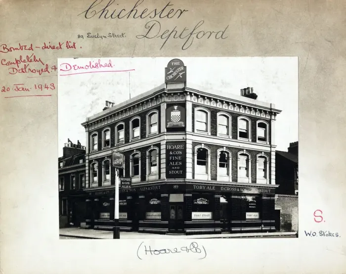 Framed Print : Photograph of Chichester PH, Deptford, London Framed Print : Photograph of Chichester PH, Deptford, London