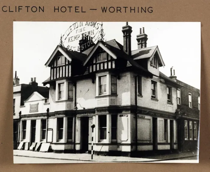 Framed Print : Photograph of Clifton Hotel, Worthing, Sussex Framed Print : Photograph of Clifton Hotel, Worthing, Sussex