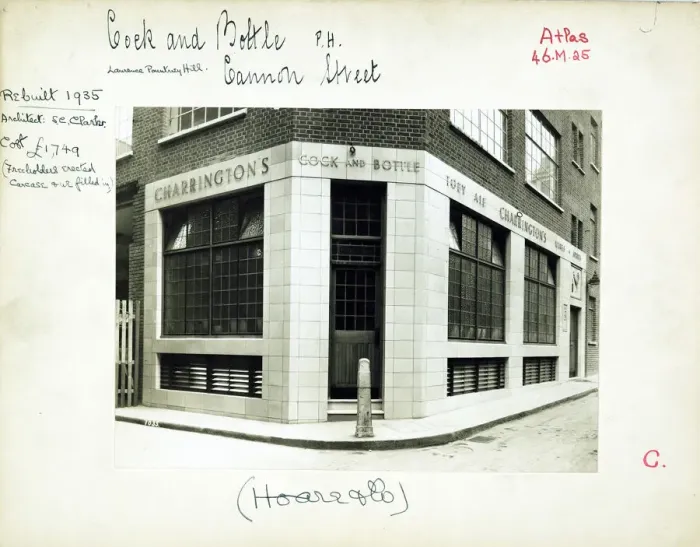 Framed Print : Photograph of Cock & Bottle PH, City, London Framed Print : Photograph of Cock & Bottle PH, City, London