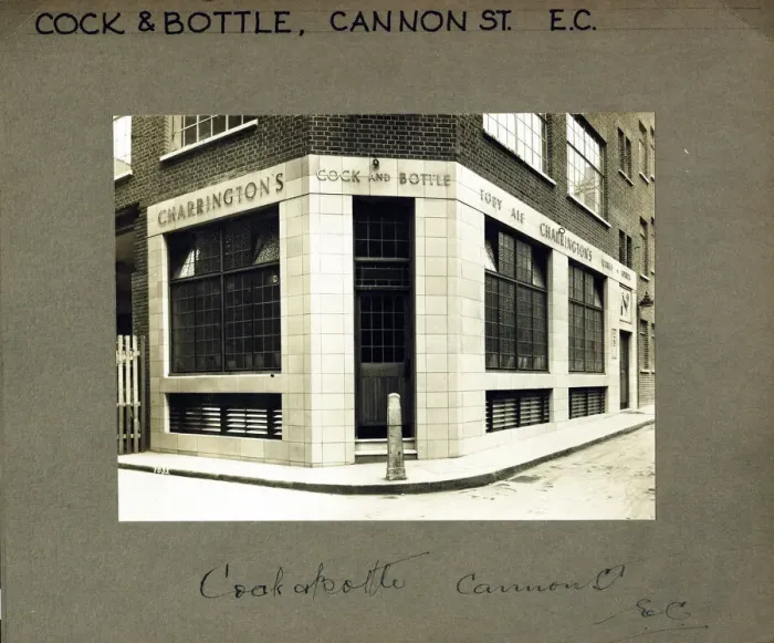 Framed Print : Photograph of Cock & Bottle PH, City, London Framed Print : Photograph of Cock & Bottle PH, City, London