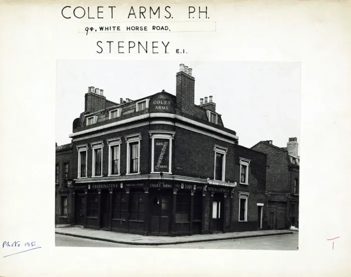 Framed Print : Photograph of Colet Arms, Stepney, London Framed Print : Photograph of Colet Arms, Stepney, London