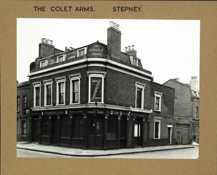 Framed Print : Photograph of Colet Arms, Stepney, London Framed Print : Photograph of Colet Arms, Stepney, London