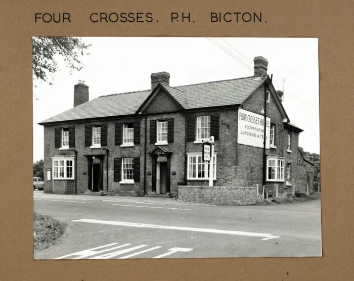 Framed Print : Photograph of Four Crosses PH, Bicton, Shropshire Framed Print : Photograph of Four Crosses PH, Bicton, Shropshire