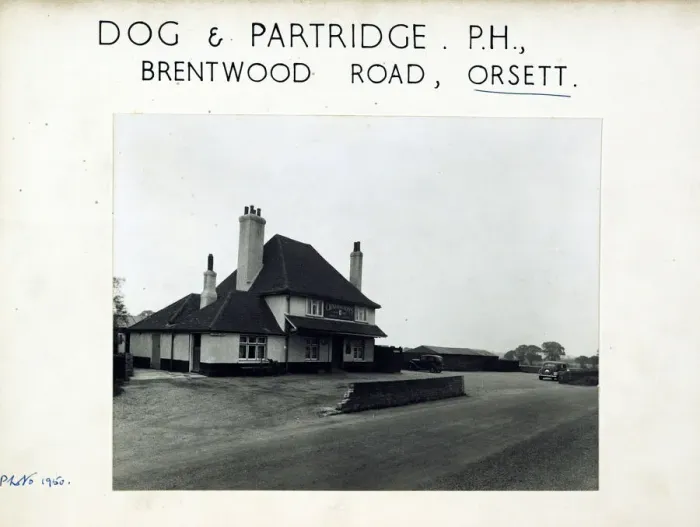 Framed Print : Photograph of Dog & Partridge PH, Orsett, Essex Framed Print : Photograph of Dog & Partridge PH, Orsett, Essex