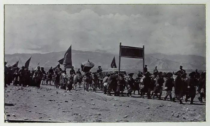 Framed Print : Photograph from a fascinating album which reveals new details on a little-known campaign in which a British military force brushed aside Tibetan defences to capture Lhasa, in 1904 Framed Print : Photograph from a fascinating album which reveals new details on a little-known campaign in which a British military force brushed aside Tibetan defences to capture Lhasa, in 1904