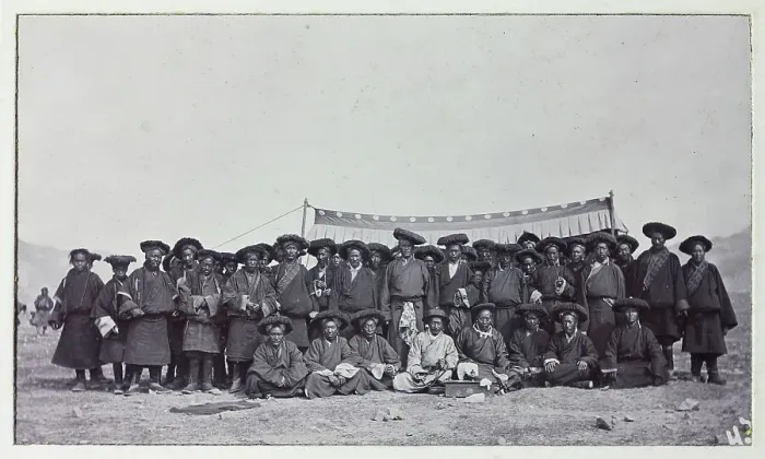 Framed Print : Photograph from a fascinating album which reveals new details on a little-known campaign in which a British military force brushed aside Tibetan defences to capture Lhasa, in 1904 Framed Print : Photograph from a fascinating album which reveals new details on a little-known campaign in which a British military force brushed aside Tibetan defences to capture Lhasa, in 1904