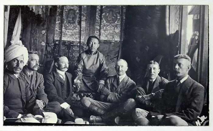 Framed Print : Photograph from a fascinating album which reveals new details on a little-known campaign in which a British military force brushed aside Tibetan defences to capture Lhasa, in 1904 Framed Print : Photograph from a fascinating album which reveals new details on a little-known campaign in which a British military force brushed aside Tibetan defences to capture Lhasa, in 1904