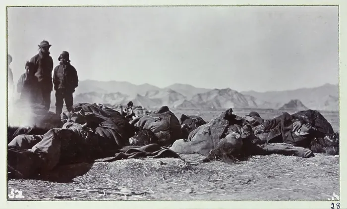 Framed Print : Photograph from a fascinating album which reveals new details on a little-known campaign in which a British military force brushed aside Tibetan defences to capture Lhasa, in 1904 Framed Print : Photograph from a fascinating album which reveals new details on a little-known campaign in which a British military force brushed aside Tibetan defences to capture Lhasa, in 1904
