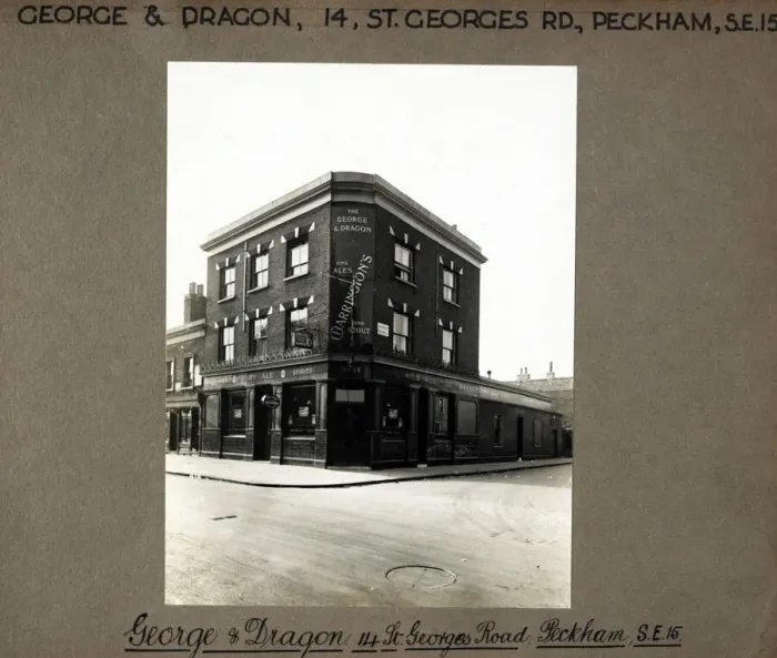 Framed Print : Photograph of George & Dragon PH, Peckham, London Framed Print : Photograph of George & Dragon PH, Peckham, London