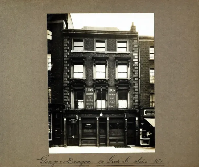 Framed Print : Photograph of George & Dragon PH, Soho, London Framed Print : Photograph of George & Dragon PH, Soho, London
