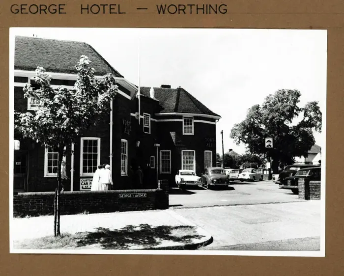 Framed Print : Photograph of George Hotel, Worthing, Sussex Framed Print : Photograph of George Hotel, Worthing, Sussex