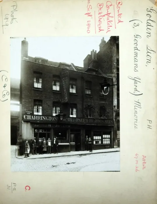 Framed Print : Photograph of Golden Lion PH, Minories, London Framed Print : Photograph of Golden Lion PH, Minories, London
