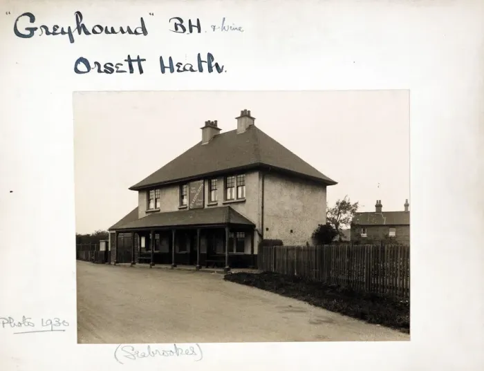 Framed Print : Photograph of Greyhound PH, Orsett Heath, Essex Framed Print : Photograph of Greyhound PH, Orsett Heath, Essex