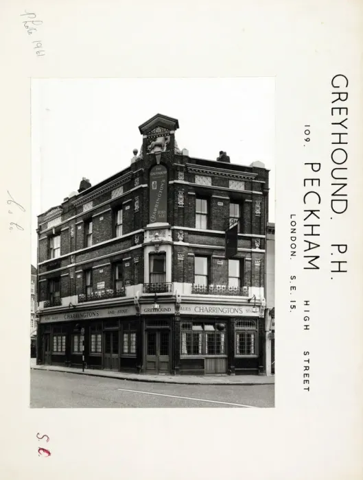 Framed Print : Photograph of Greyhound PH, Peckham, London Framed Print : Photograph of Greyhound PH, Peckham, London