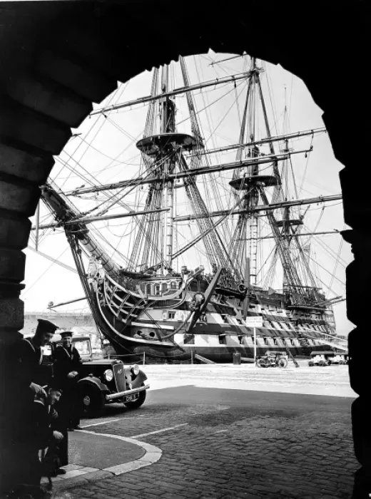 Framed Print : Photograph of H. M. S. Victory docked Framed Print : Photograph of H. M. S. Victory docked