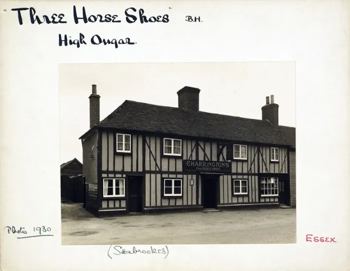 Framed Print : Photograph of Three Horse Shoes PH, High Ongar, Essex Framed Print : Photograph of Three Horse Shoes PH, High Ongar, Essex