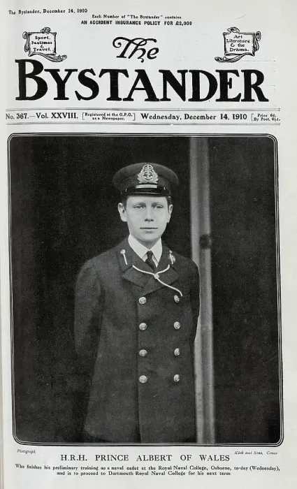 Framed Print : Photograph of HRH Prince Albert of Wales, outdoor formal portrait in naval uniform. With description, Who finishes his preliminary training as a naval cadet at the Royal Naval College, Osborne, to-day (Wednesday) Framed Print : Photograph of HRH Prince Albert of Wales, outdoor formal portrait in naval uniform. With description, Who finishes his preliminary training as a naval cadet at the Royal Naval College, Osborne, to-day (Wednesday)