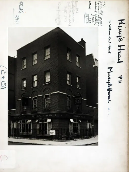 Framed Print : Photograph of Kings Head PH, Marylebone, London Framed Print : Photograph of Kings Head PH, Marylebone, London