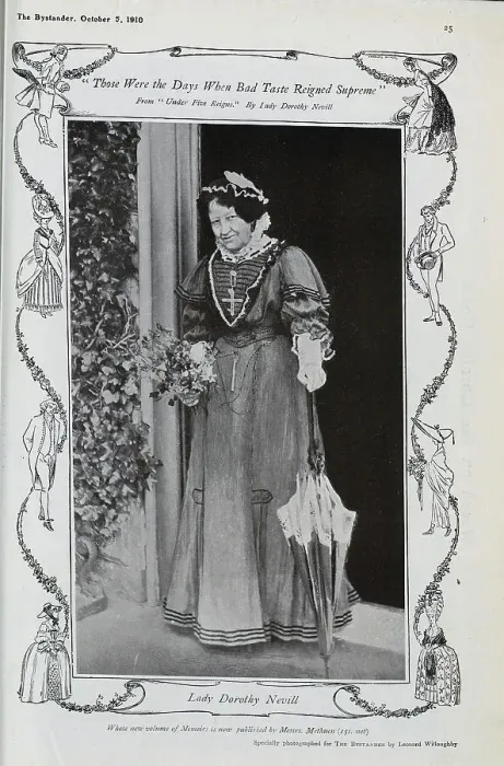 Framed Print : Photograph of Lady Dorothy Nevill in gown, bonnet, gloves and with parasol. From a page captioned, Those Were the Days When Bad Taste Reigned Supreme Framed Print : Photograph of Lady Dorothy Nevill in gown, bonnet, gloves and with parasol. From a page captioned, Those Were the Days When Bad Taste Reigned Supreme