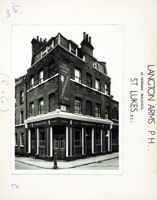 Framed Print : Photograph of Langton Arms, St Lukes, London Framed Print : Photograph of Langton Arms, St Lukes, London