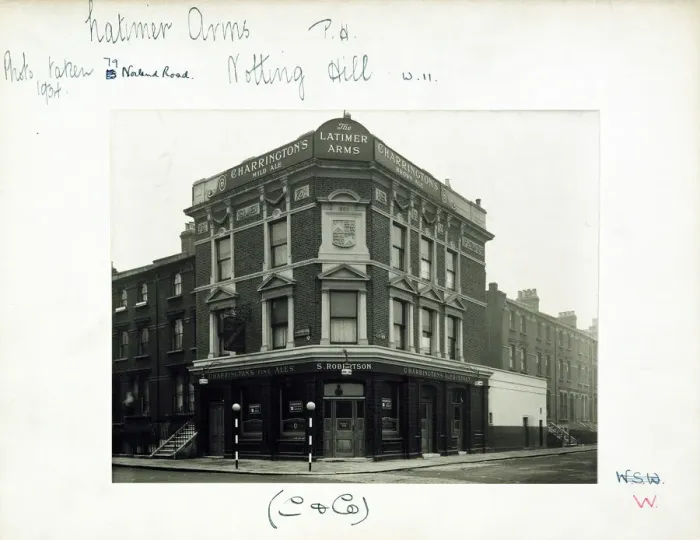Framed Print : Photograph of Latimer Arms, Notting Hill, London