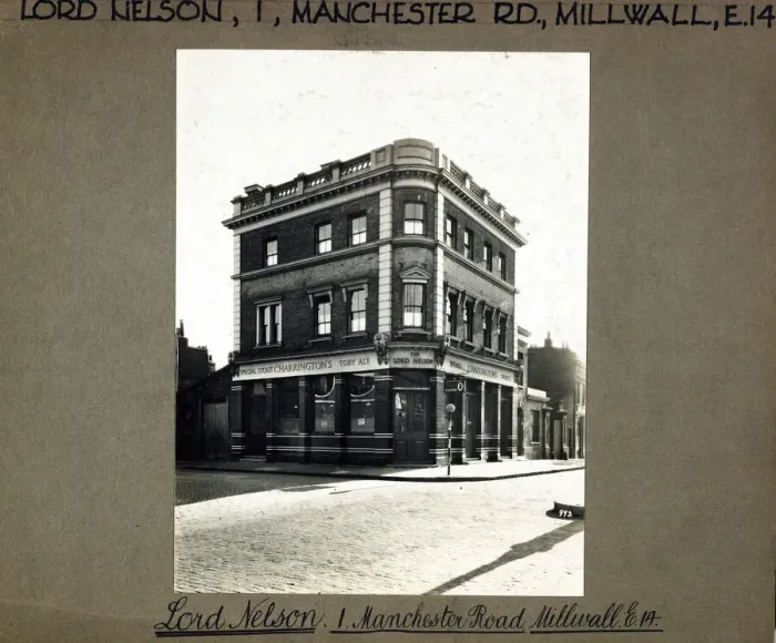 Framed Print : Photograph of Lord Nelson PH, Millwall, London Framed Print : Photograph of Lord Nelson PH, Millwall, London