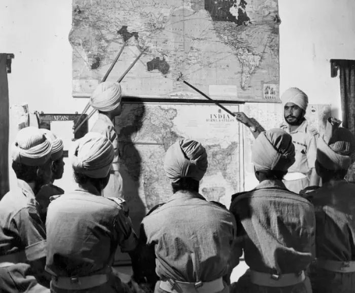 Framed Print : Photograph of map briefing Framed Print : Photograph of map briefing