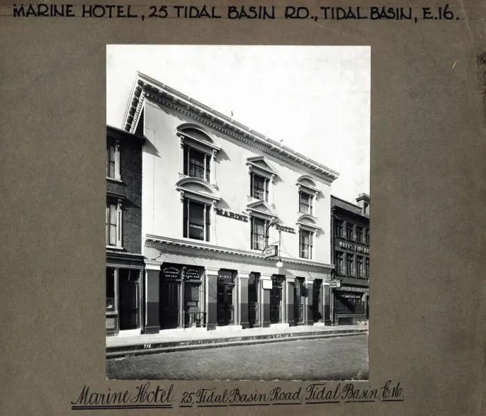 Framed Print : Photograph of Marine Hotel, Silvertown, London Framed Print : Photograph of Marine Hotel, Silvertown, London