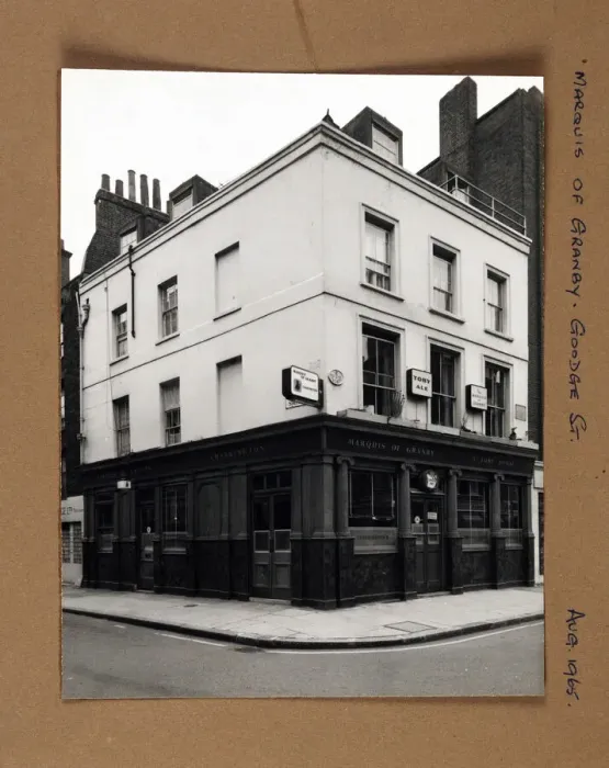 Framed Print : Photograph of Marquis Of Granby PH, Goodge Street, London Framed Print : Photograph of Marquis Of Granby PH, Goodge Street, London