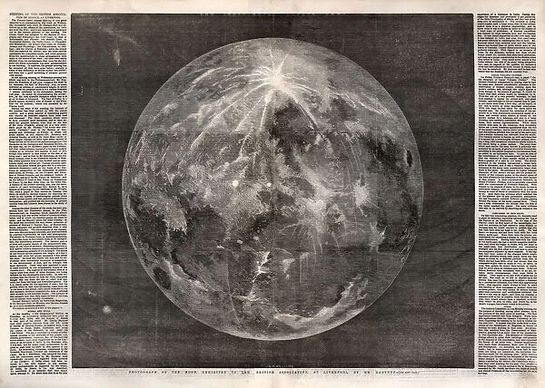 Photograph of the moon exhibited