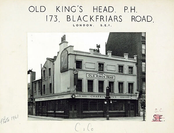 Photograph of Old Kings Head PH, Blackfriars, London