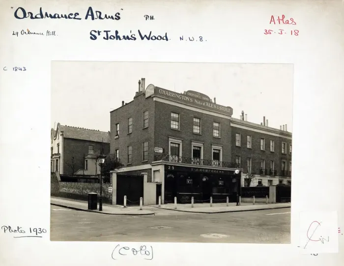 Framed Print : Photograph of Ordnance Arms, St Johns Wood, London Framed Print : Photograph of Ordnance Arms, St Johns Wood, London