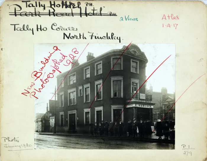 Framed Print : Photograph of Park Road Hotel, North Finchley (Old), London Framed Print : Photograph of Park Road Hotel, North Finchley (Old), London