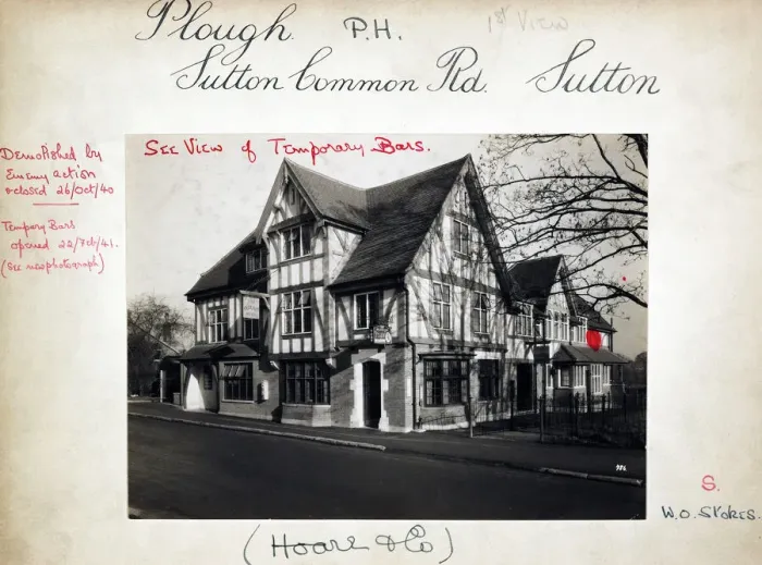 Framed Print : Photograph of Plough PH, Sutton (Old), Surrey