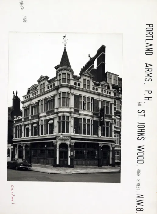 Framed Print : Photograph of Portland Arms, St Johns Wood, London