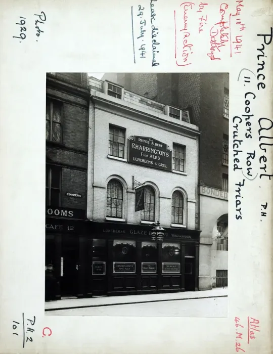 Framed Print : Photograph of Prince Albert PH, Crutched Friars, London Framed Print : Photograph of Prince Albert PH, Crutched Friars, London