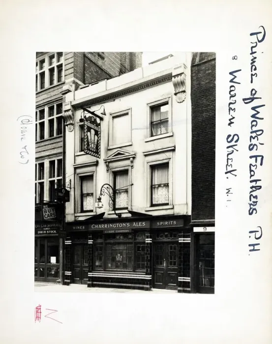 Framed Print : Photograph of Prince Of Wales Feathers PH, Euston, London