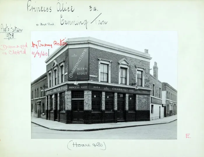 Framed Print : Photograph of Princess Alice PH, Canning Town, London Framed Print : Photograph of Princess Alice PH, Canning Town, London