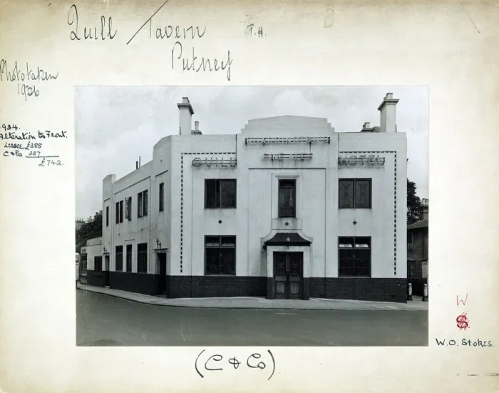 Framed Print : Photograph of Quill Tavern, Putney (Old), London Framed Print : Photograph of Quill Tavern, Putney (Old), London
