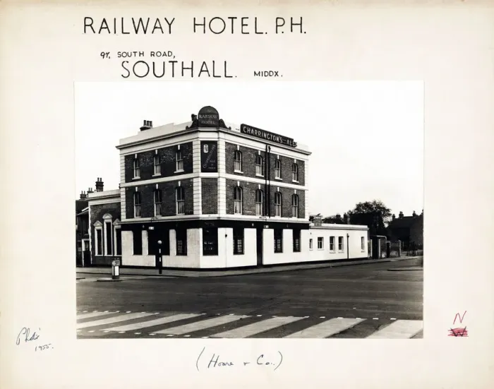 Framed Print : Photograph of Railway Hotel, Southall, Greater London Framed Print : Photograph of Railway Hotel, Southall, Greater London