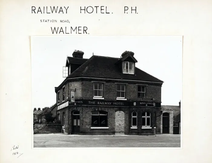 Framed Print : Photograph of Railway Hotel, Walmer, Kent