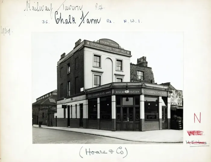 Framed Print : Photograph of Railway Tavern, Chalk Farm, London