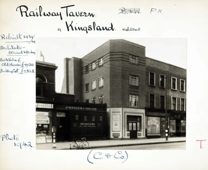 Framed Print : Photograph of Railway Tavern, Kingsland, London Framed Print : Photograph of Railway Tavern, Kingsland, London